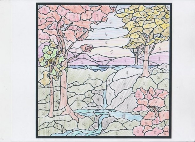 stained glass sketch